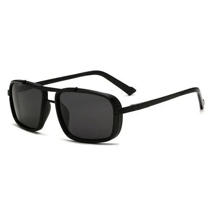 New Sunglasses Punk Sunglasses New Men's Square Uv400 Twin-beam Aviator Sunglasses RELUX.STORE