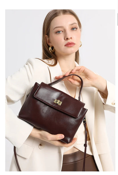 Women Cowhide Genuine Leather Tote Bag Lady Designer Luxury Soft Leather Handbag Fashion Crossbody Bags Female Shoulder Handbag RELUX.STORE