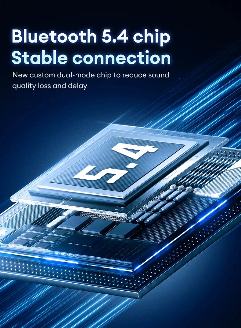 Lenovo XT53 Wireless Upgrade Bluetooth 5.4 Earphones Ultra Long Endurance Low Latency Gaming Headset LED Digital Display Earbuds RELUX.STORE