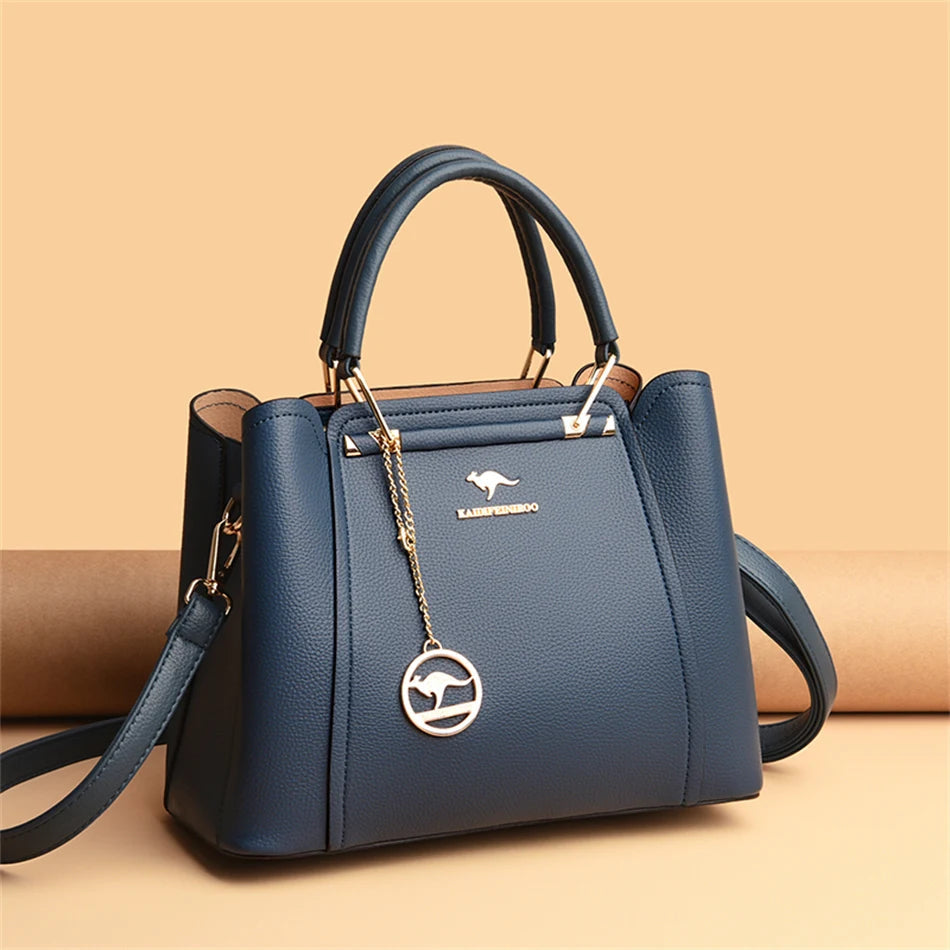 2024 Luxury Women Designer 3 Layers Shoulder Crossbody Sac Ladies Large Capacity Leather Handbags Shopper Brand Messenger Totes RELUX.STORE