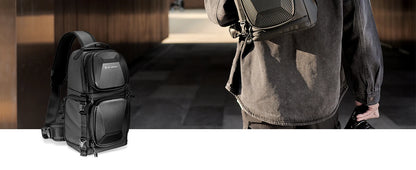 K&F Concept 10L Camera Sling Bag Hardshell Photographers Shoulder Bag Crossbody Backpack Camera Bag For Sony Canon Nikon DSLR