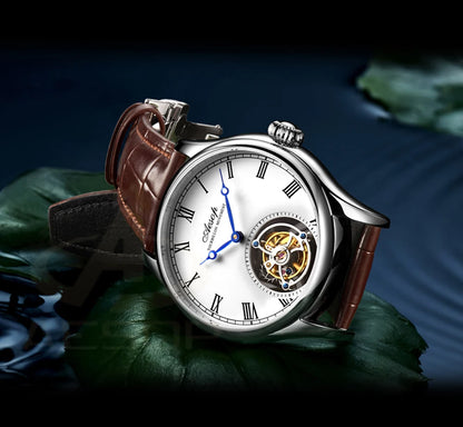 Aesop Real Flying Tourbillon Movement Mechanical Watches Luxury Watch for Men Skeleton Tourbillon Watch Sapphire Official StoreS