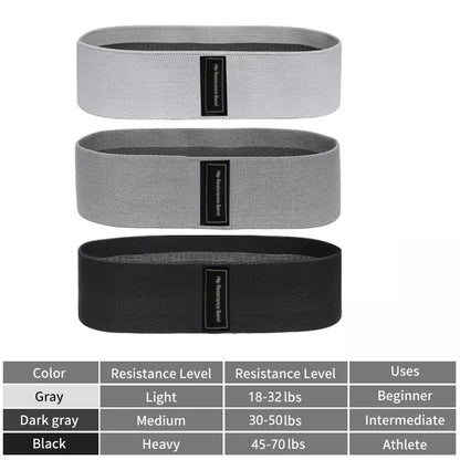 Fabric Resistance Hip Booty Bands Glute Thigh Elastic Workout Bands Squat Circle Stretch Fitness Strips Loops Yoga Gym Equipment