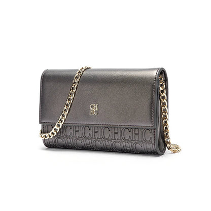 CHCH Women's Shoulder Bag New Magnetic Flip Chain Bag Brown Small Square Bag Wallet RELUX.STORE