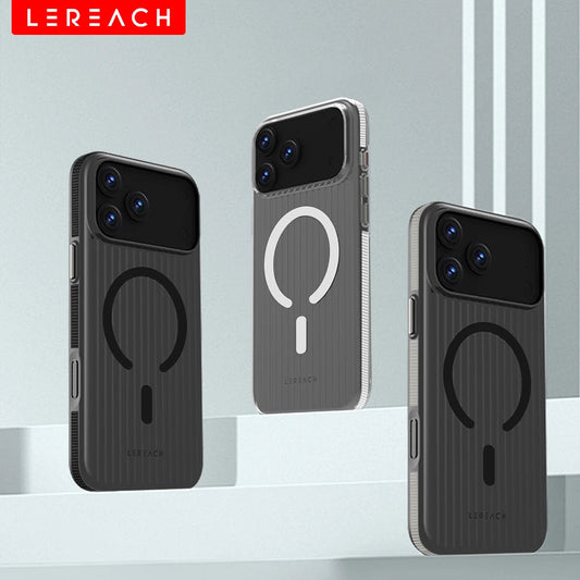 Lereach Magnetic Matte Phone Case for iPhone 17 Pro Max / 17 Air / 17 - PC+Magnet Material, Anti-slip Drop Protection RELUX.STORE