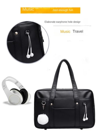 Japanese Casual PU Shoulder Bag Junior High School Students School Bag Handbag Anime Uniform Bag Tote Bags for Women Bolsos RELUX.STORE