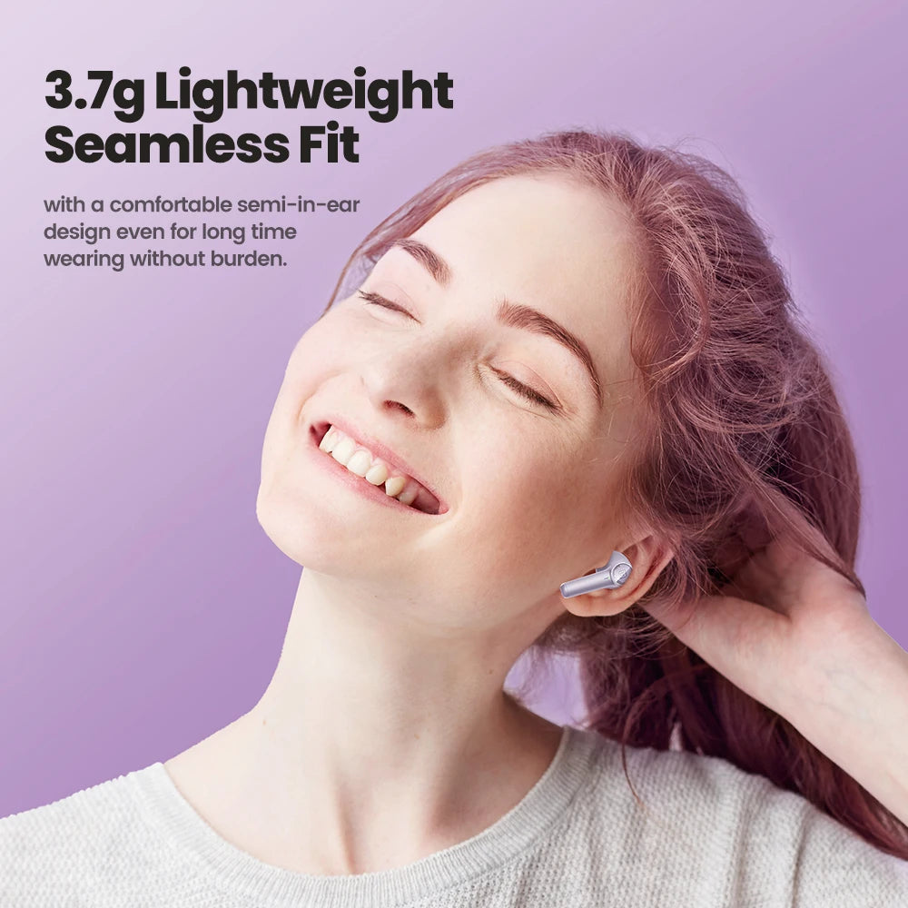 Toocki ENC Bluetooth 5.3 Headphones TWS HiFi Sound Stereo Earphones with Mic Wireless Waterproof In-Ear Headset for Mobile Phone RELUX.STORE