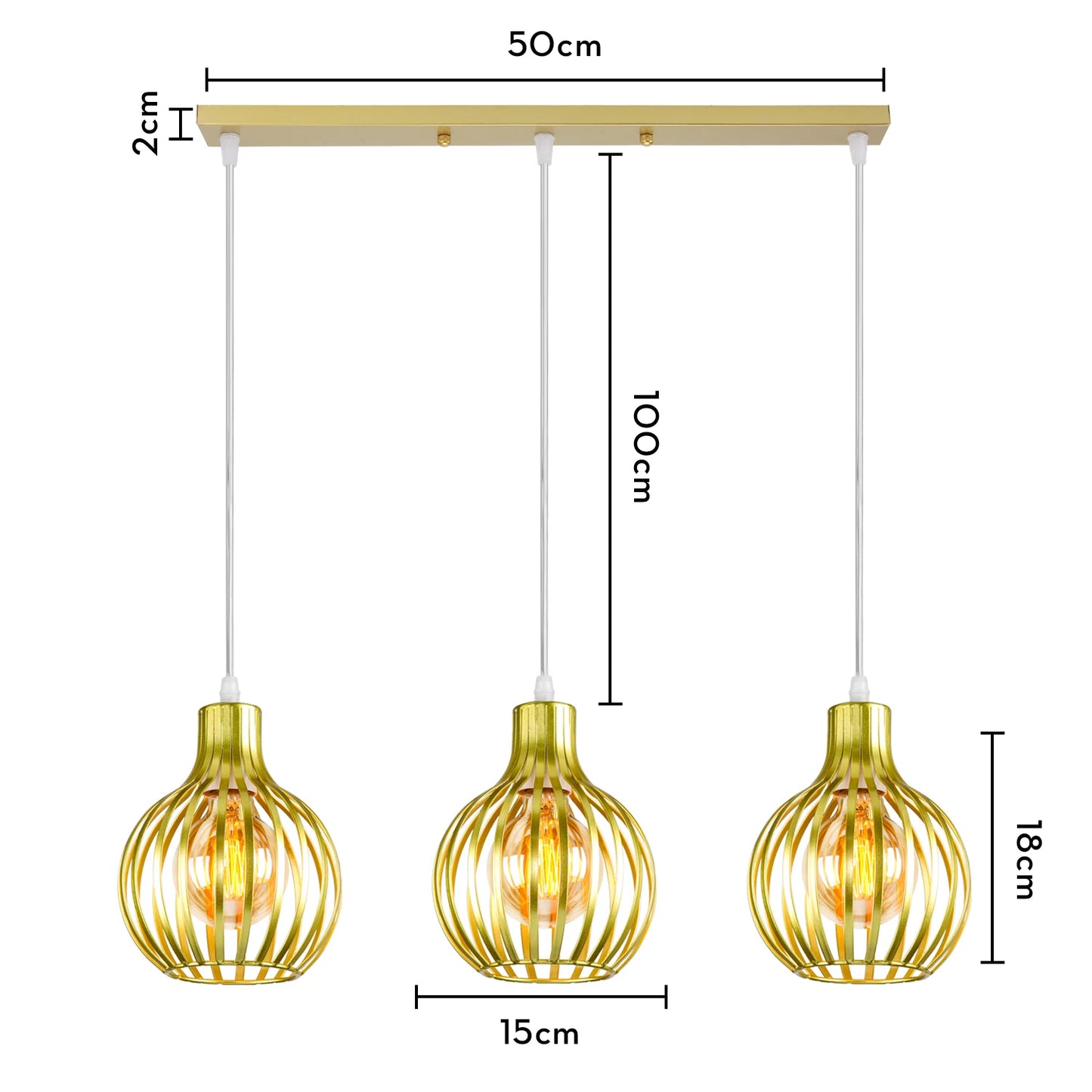 Retro Industrial Pendant Lamp Shade Geometric Modern Iron Lampshade Restaurant Hanging Light Creative Corridor Lighting Fixture
