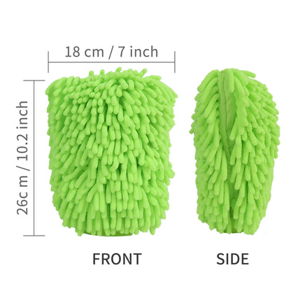 Car Wash Gloves Chenille Glove Plush Rags Thickened double-sided Car Supplies Cleaning Tools Auto Acessories Car Detailing