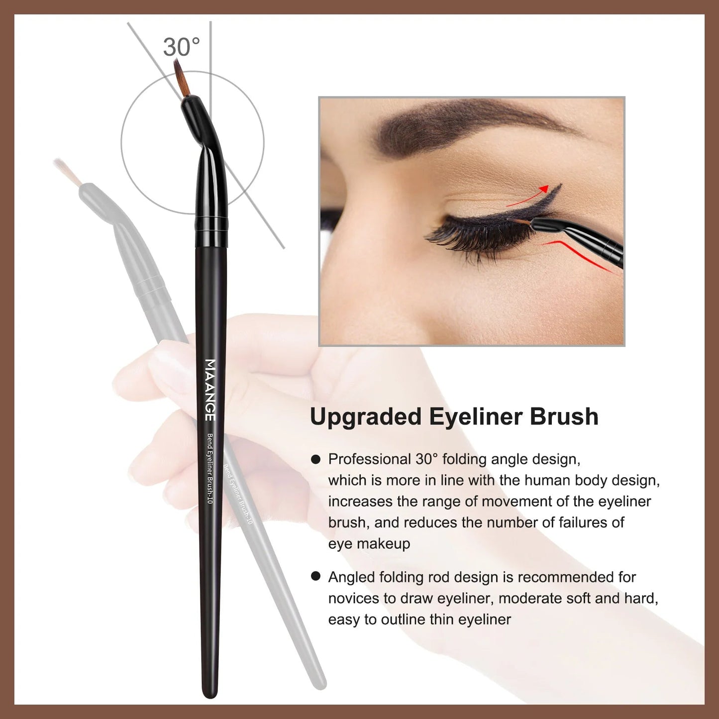 MAANGE Professional Gift Box 25 Pieces Makeup Brushes Kit Face Eye Beauty Brushes For Foundation Conceal Eyeshadow Contour Brush RELUX.STORE