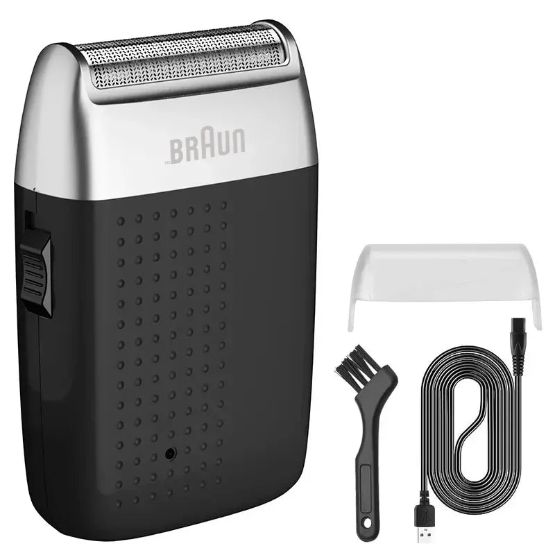 Original Fang BRAUN M1900 Electric Shaver for Men Beard Trimmer Shaver Portable Hair Clipper Rechargeable Shaving Beard Machine