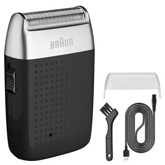 Original Fang BRAUN M1900 Electric Shaver for Men Beard Trimmer Shaver Portable Hair Clipper Rechargeable Shaving Beard Machine
