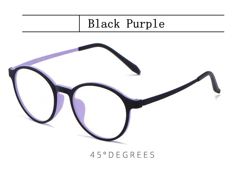 Ultralight Titanium Alloy TR90 Reading Glasses For Men And Women Retro Round Anti blue Light Presbyopia Glasses 0 +100 +150 +250 RELUX.STORE