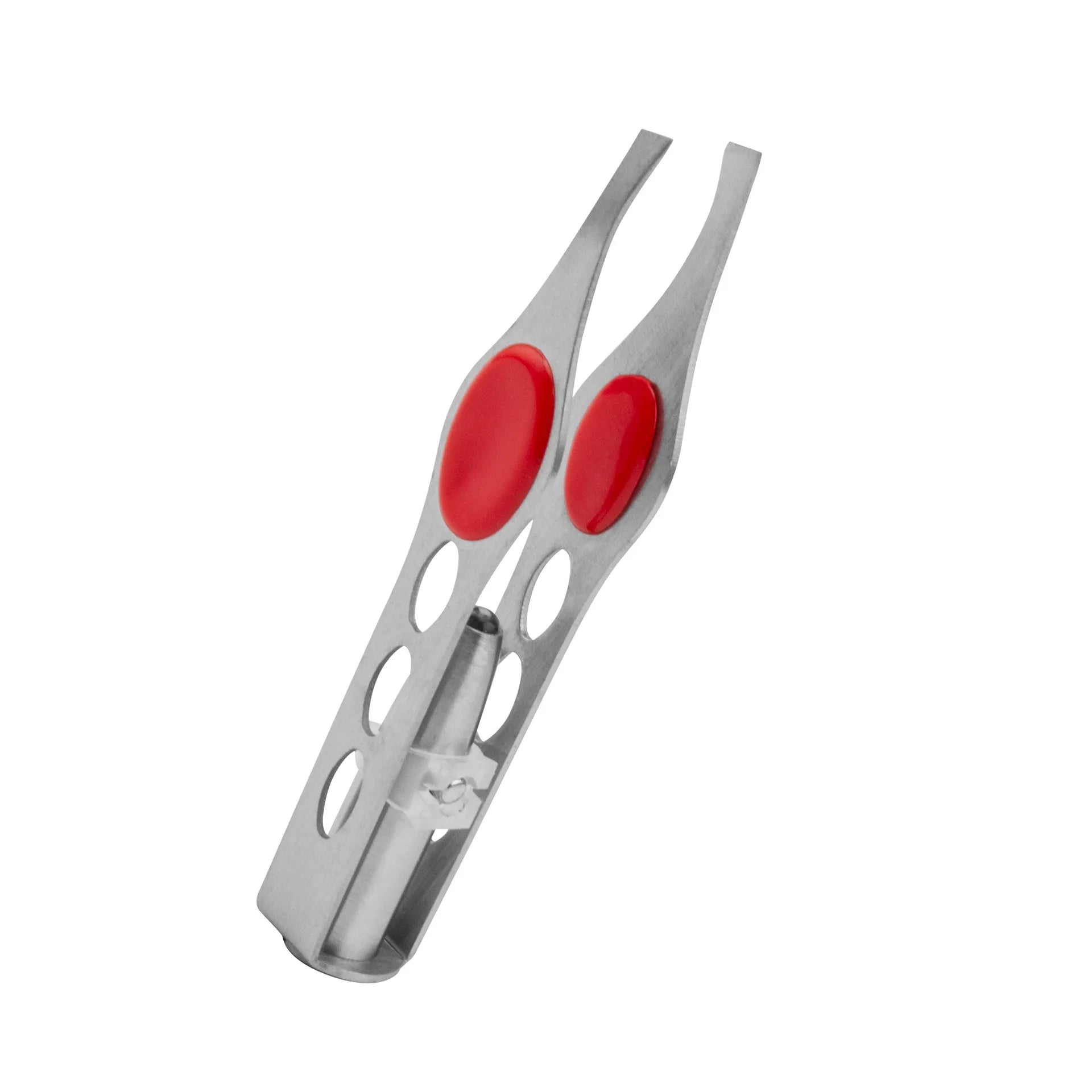1pcs Hot Sales Portable Stainless Steel Button Cell Smart Design Eyebrow Hair Remove Tweezer with LED Light Makeup Tool RELUX.STORE