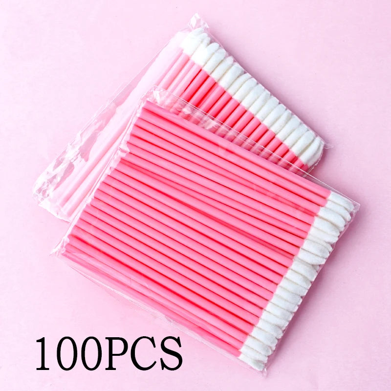 Wholesale 50/1000pcs Lip Brushes Applicators Eyelashes Brush Lipstick Brush Lip Gloss Applicator Wands Makeup Beauty Tool RELUX.STORE