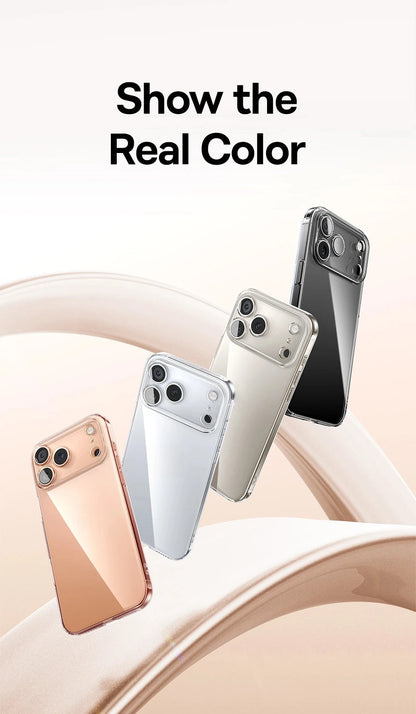 Baseus Clear Case For iPhone 17 Pro Max Soft TPU Case For iPhone 17 Air Anti-drop Ultra Thin Cover For iPhone 16 15 Pro Max Case RELUX.STORE
