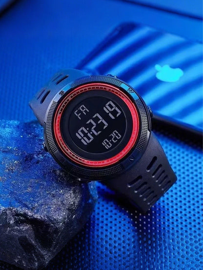 Men's sports watch, outdoor mountaineering and running digital countdown electronic men's watch, student's first choice LED cloc