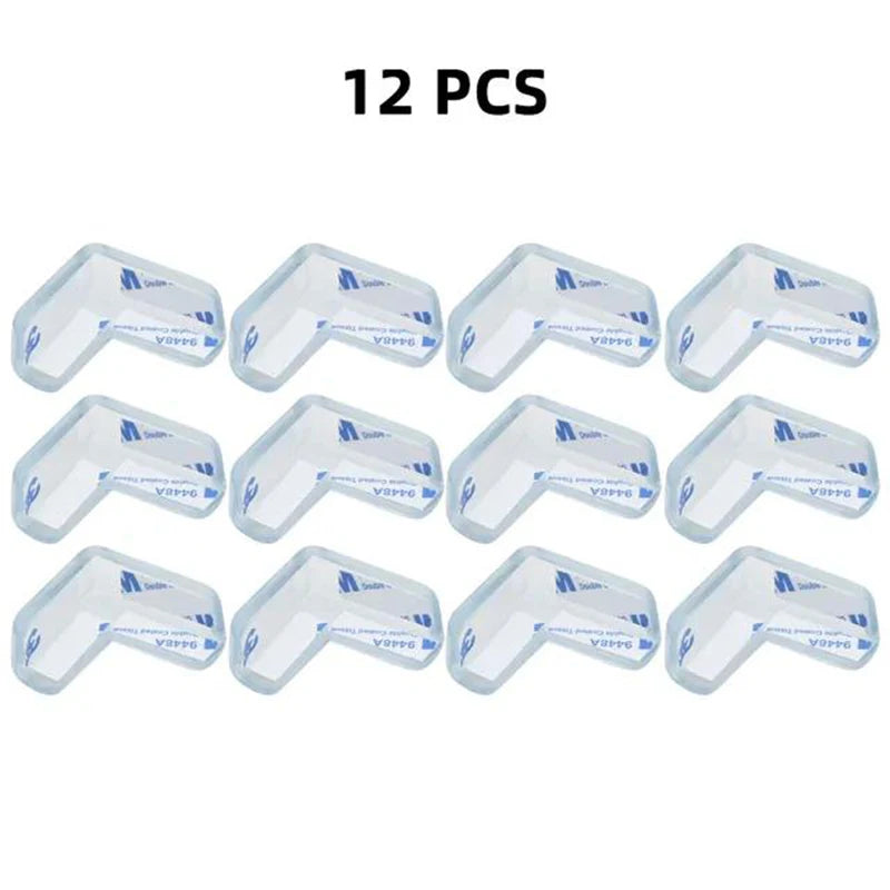 4pcs/8pcs/12pcs Children Baby Safety Silicone Protector Table Corner Edge Protector Child Anti-collision Edge Protector RELUX.STORE