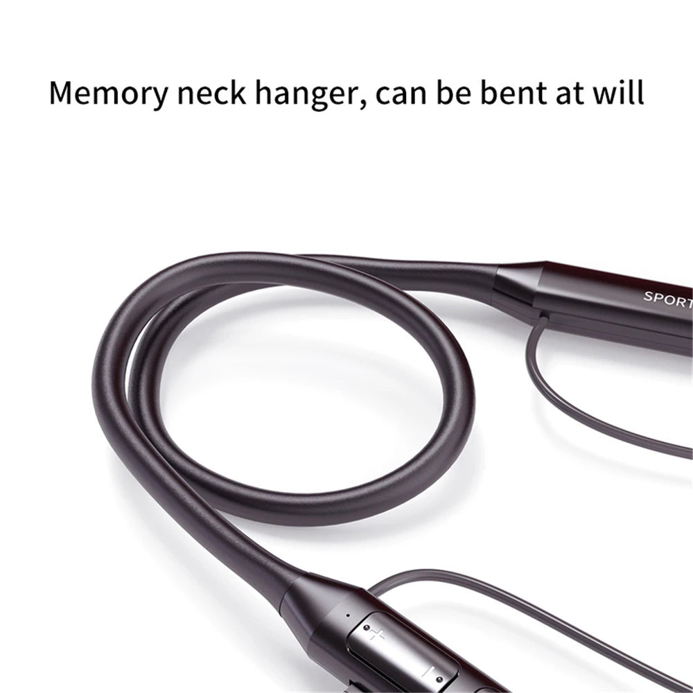 Wireless Headset Bluetooth 5.0 Earphone HiFi 9D Stereo Neck-Hanging Sport Headphone Support Bluetooth TF Card FM Audio Playback RELUX.STORE