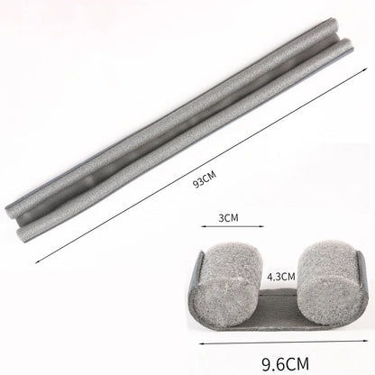 Double-sided Door Bottom Sealing Strip - Wear-Resistant Leather with Sound Insulation, Dust and Insect Proof, Easy Installation