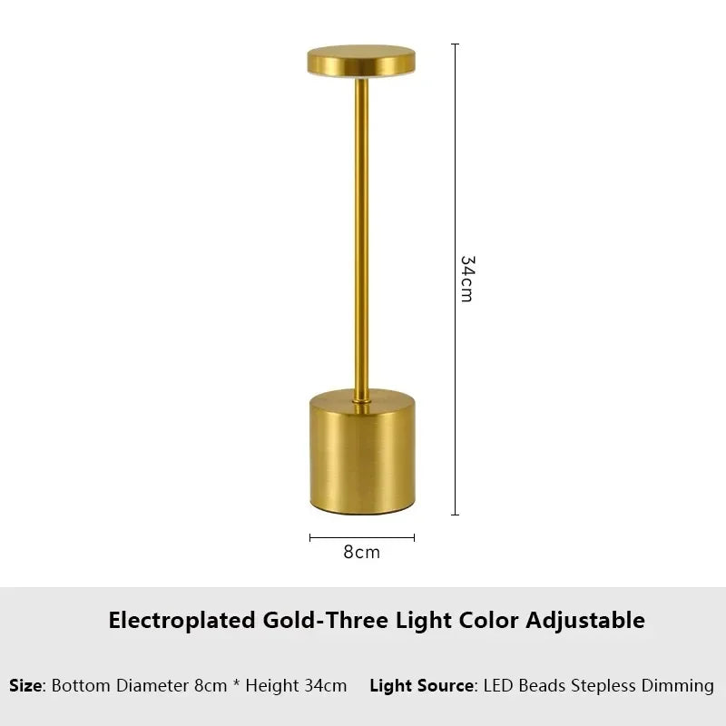Rechargeable LED Night light Touch Table Lamp Writing Lamp Bedside Creative Ambient Lights Bar Outdoor Decoration Night Lighting