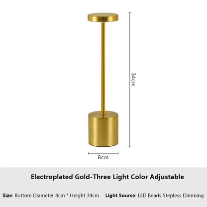 Rechargeable LED Night light Touch Table Lamp Writing Lamp Bedside Creative Ambient Lights Bar Outdoor Decoration Night Lighting