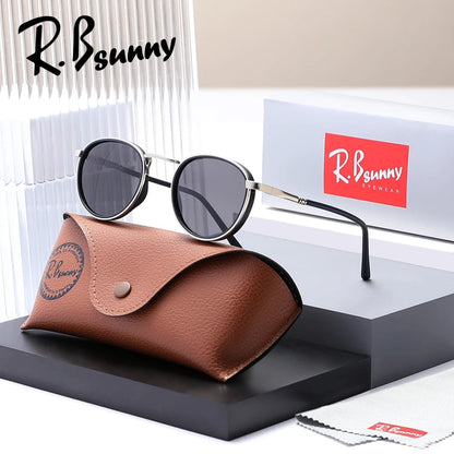 Design Retro Round Frame Sunglasses For Men Polarized UV400 Women Causal Driving Glasses Accessories RELUX.STORE