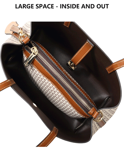 CH Premium Versatile Leather Crossbody Bag Ladies Large Capacity Daily Commuter Tote Bag Letter Print Design Ladies Fashion