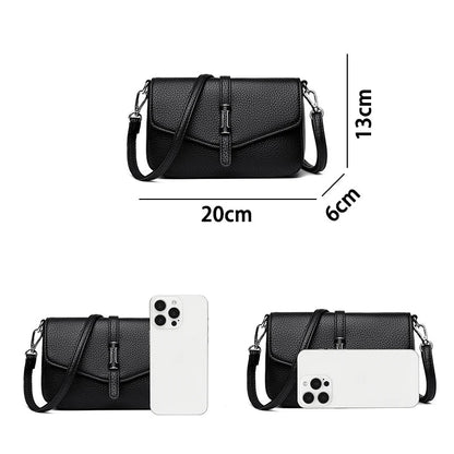 Fashion Luxury Leather Mini Backpack for Women, Small Retro Phone Crossbody Bag, Elegant Shoulder Purse, Trendy Designer Handbag RELUX.STORE