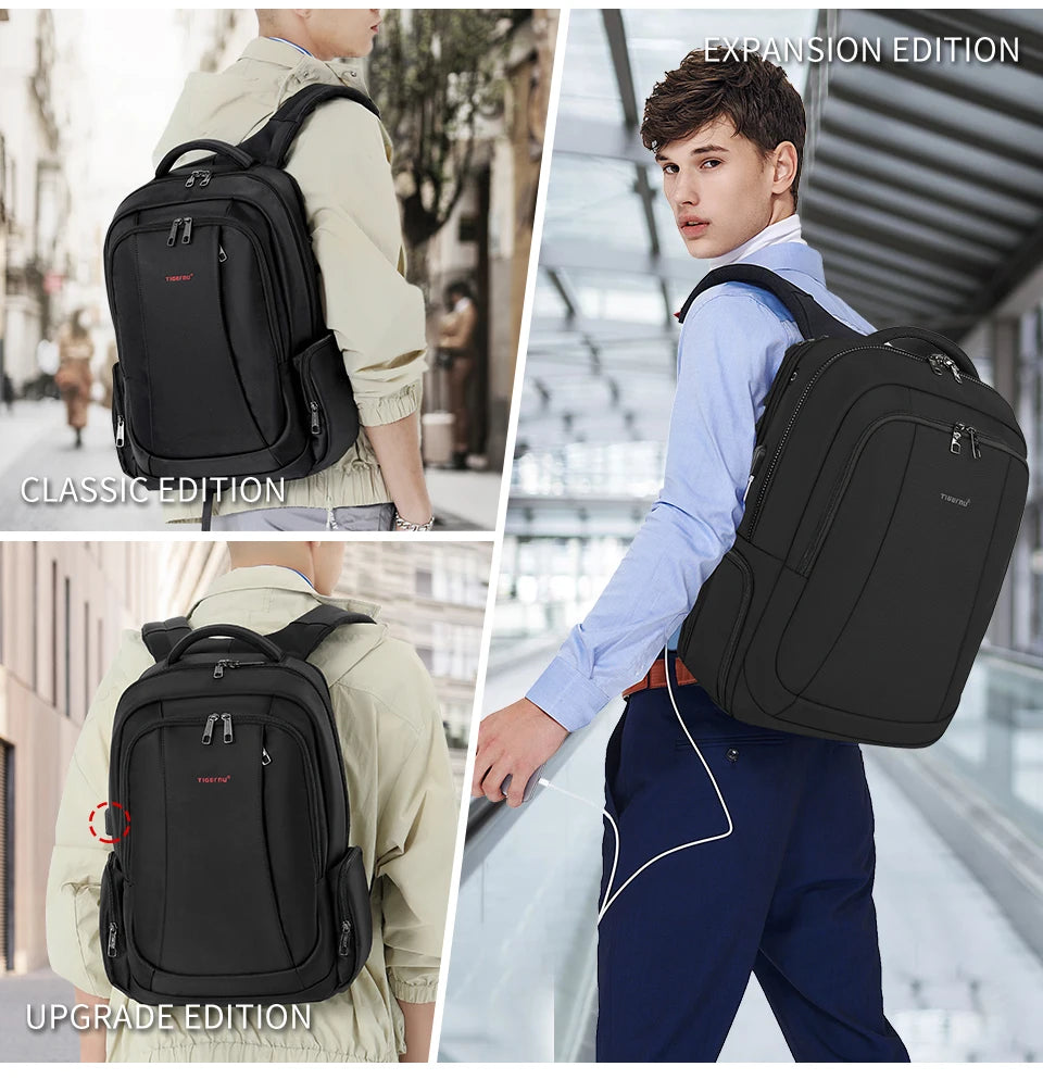 Tigernu Men Backpack 14 15.6 17.3inch Laptop Backpack Bags For Men Anti Theft Bags School Backpack Male Travel Backpack Knapsack