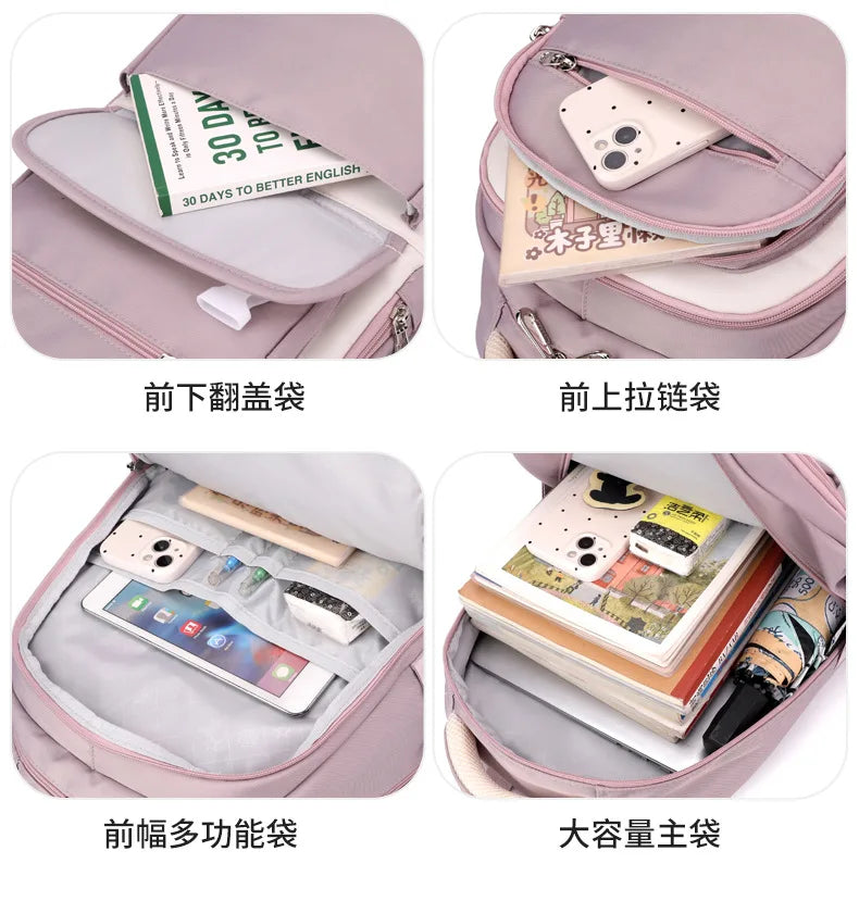 Fashion Girls School Backpack School Bags Teenage laptop Backpack Casual Travel backpack Book Bag Children schoolbag Waterproof
