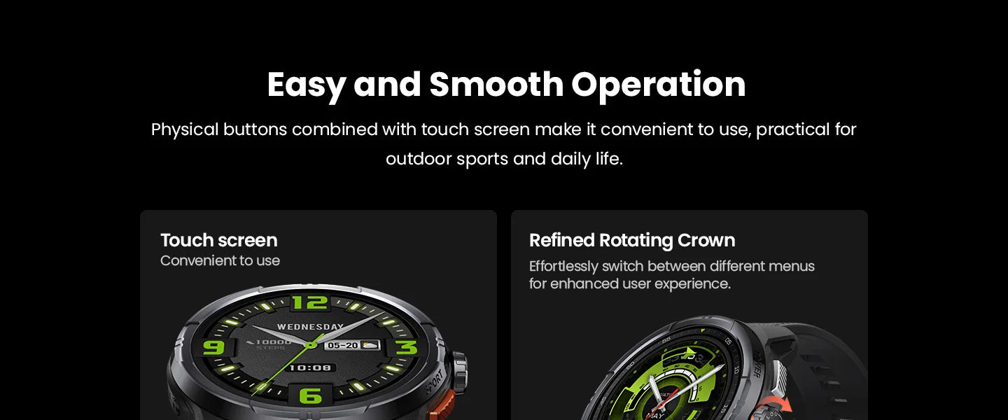 HAYLOU Solar Ultra GPS Smart Watch 1.6” AMOLED Display GPS Positioning 5ATM Waterproof Bluetooth Calling Sports Smartwatchs