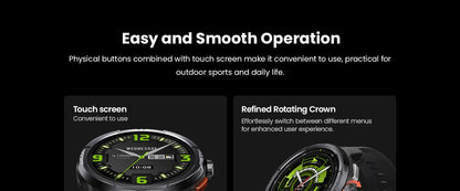 HAYLOU Solar Ultra GPS Smart Watch 1.6” AMOLED Display GPS Positioning 5ATM Waterproof Bluetooth Calling Sports Smartwatchs