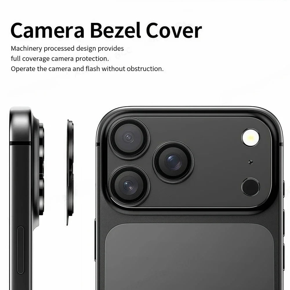 1Set HD Metal Ring Tempered Glass Lens Protector Film For IPhone 17 Air Pro Max Anti-scratch Back Camera Cover Phone Accessorios RELUX.STORE