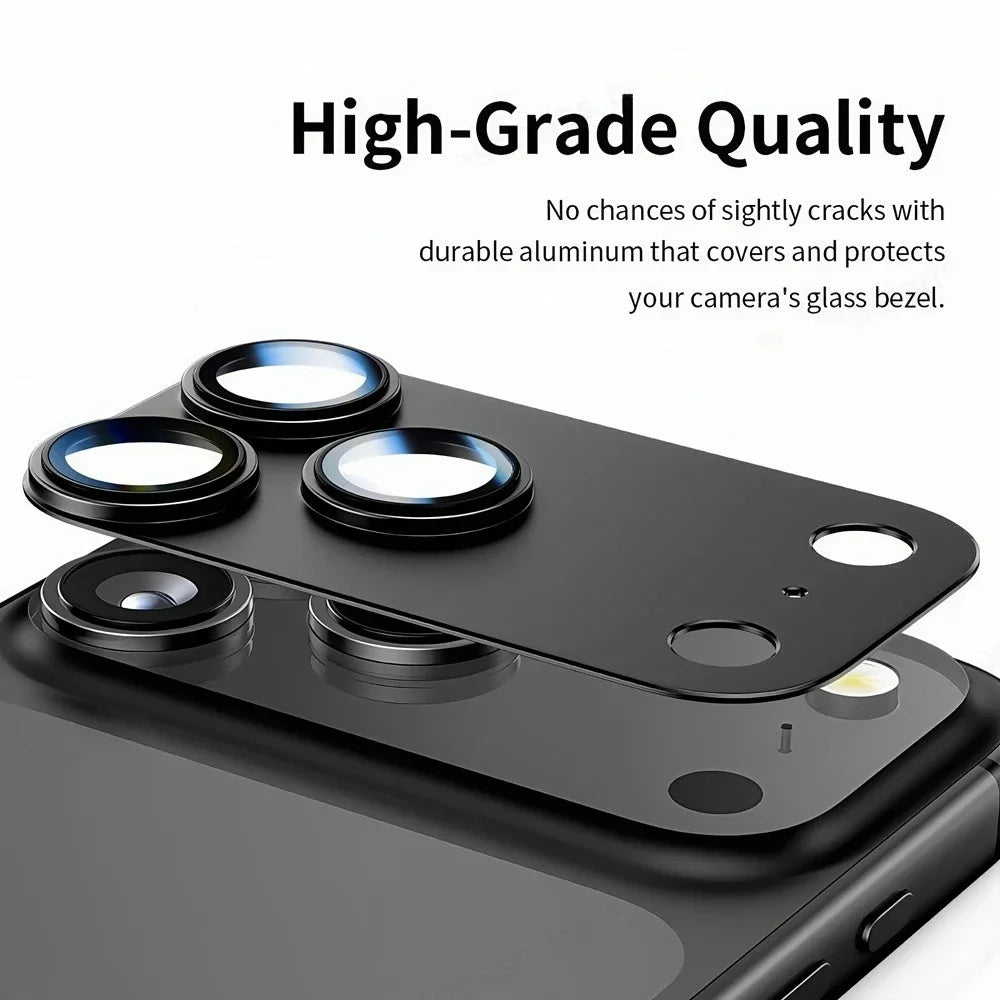 1Set HD Metal Ring Tempered Glass Lens Protector Film For IPhone 17 Air Pro Max Anti-scratch Back Camera Cover Phone Accessorios RELUX.STORE