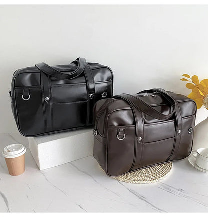 Japanese Casual PU Shoulder Bag Junior High School Students School Bag Handbag Anime Uniform Bag Tote Bags for Women Bolsos RELUX.STORE