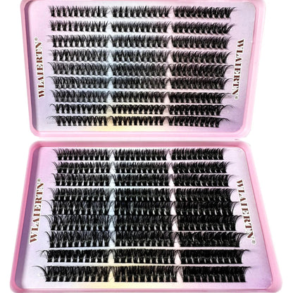 Faux Mink Eyelashes 540Cluster C Curled 9-16mm Mixed Natural Eyelash Extension 3D Russian Strip Personal Eyelash Makeup Tool RELUX.STORE