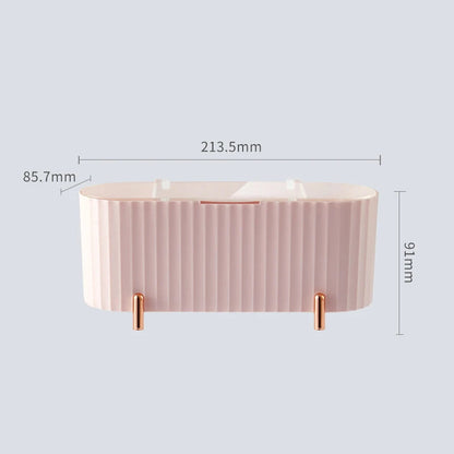 Cotton Swab Organizer Holder Cotton Pad Storage Box Transparent Remover Paper Makeup Box With Lid Dustproof Desktop Makeup RELUX.STORE