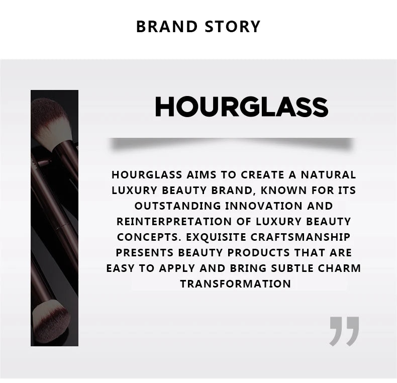 Hourglass Makeup Brush- No.22 Retractable Blush Brush Soft and Skin-friendly Fiber Hair Fashion Design Single Face Brush RELUX.STORE