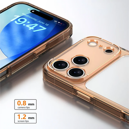 Luxury Hybrid Transparent Shockproof Phone Case For iPhone 17 Pro Max 17 Air 17Pro Max Clear Hard Acrylic Protective Back Cover RELUX.STORE