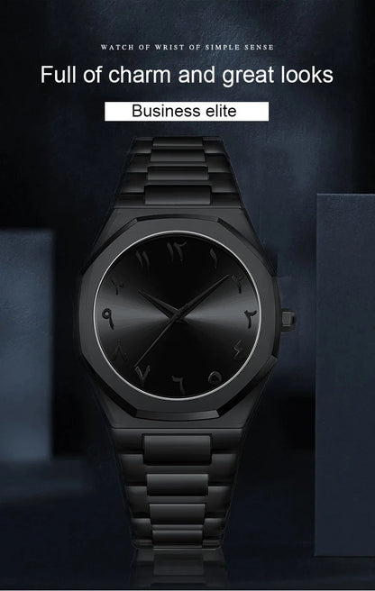 Stainless Steel Band Men Wrist Watches For Male Clock Top Brand Luxury Fashion Black Men Watches Quartz Wristwatches