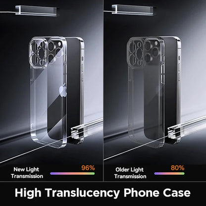 Joyroom Case For iPhone 17 Pro Max Case Crystal Transparent No Yellowing Lens Protection Cover For iPhone 16 Pro Shockproof Case RELUX.STORE
