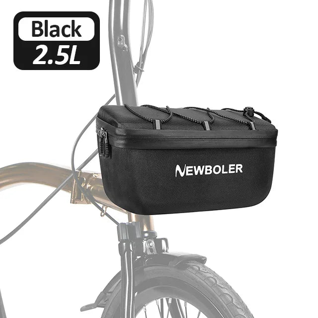 NEWBOLER Folding Bike Handlebar Bag Multi-functional Brompton Bag Bike Front Bag Bike Basket Bag For Brompton Folding Bike