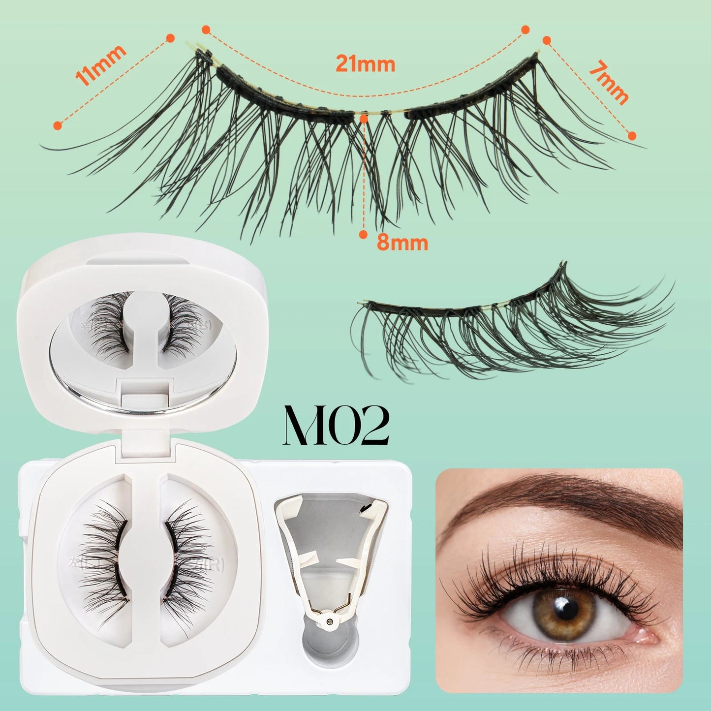 VYRILA Soft Magnetic Eyelashes No Glue Needed Reusable Natural Look 3D Lashes Easy Apply Soft Magnetic Lashes Kit for Eye Makeup RELUX.STORE