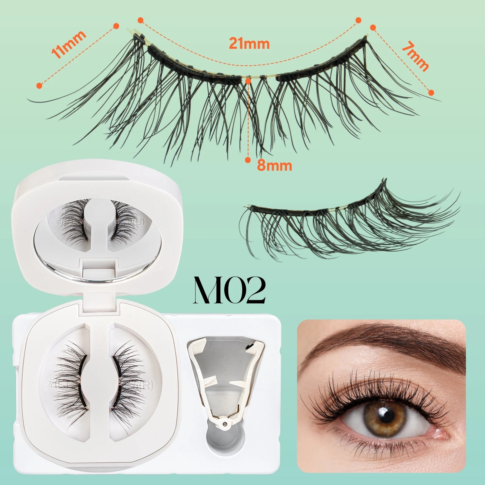 VYRILA Soft Magnetic Eyelashes No Glue Needed Reusable Natural Look 3D Lashes Easy Apply Soft Magnetic Lashes Kit for Eye Makeup RELUX.STORE