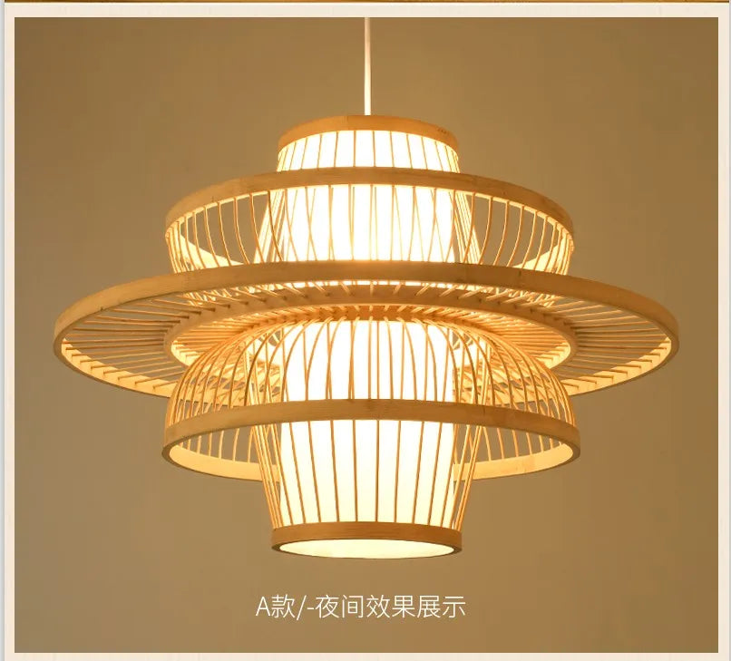 Nordic Chandelier Pendant Lights Lustre Bamboo Luxury Chandelier Pendant Lights Home Decoration Indoor Lighting Las Luces LLPL