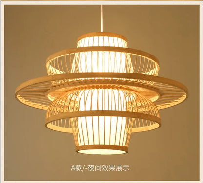 Nordic Chandelier Pendant Lights Lustre Bamboo Luxury Chandelier Pendant Lights Home Decoration Indoor Lighting Las Luces LLPL