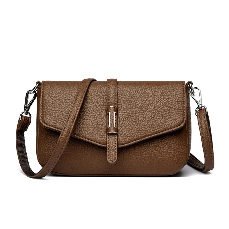 Fashion Luxury Leather Mini Backpack for Women, Small Retro Phone Crossbody Bag, Elegant Shoulder Purse, Trendy Designer Handbag RELUX.STORE