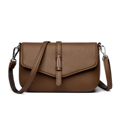 Fashion Luxury Leather Mini Backpack for Women, Small Retro Phone Crossbody Bag, Elegant Shoulder Purse, Trendy Designer Handbag RELUX.STORE