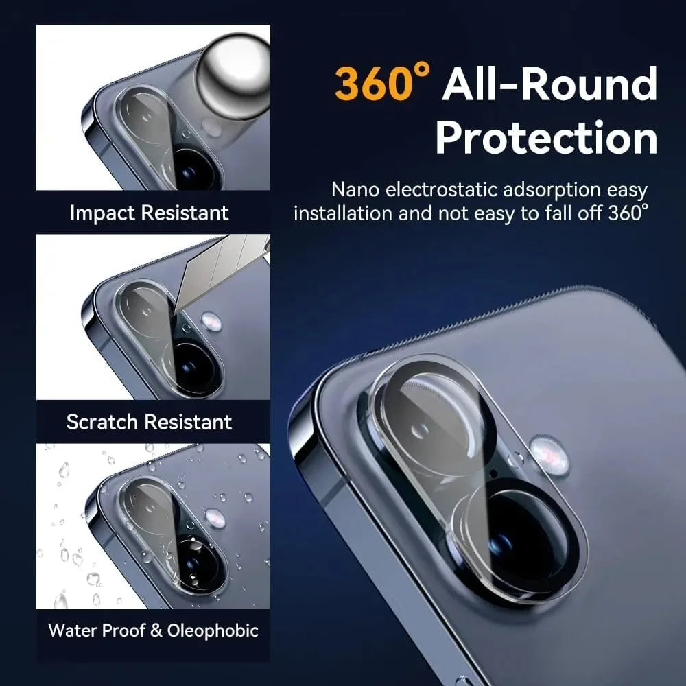 1-5PCS HD Clear Camera Lens Glass For iPhone 17 16 Pro max 17 Air 16 Plus Back Lens Anti Scratch Protector HD Glass for iPhone17 RELUX.STORE
